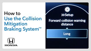 How to Use the Collision Mitigation Braking System™ CMBS™ [upl. by Cele216]