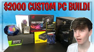 Building My First Gaming PC 2000 Custom PC Build [upl. by Micheil]