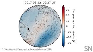 How a solar eclipse triggered a wave in the upper atmosphere  Science News [upl. by Zoara]