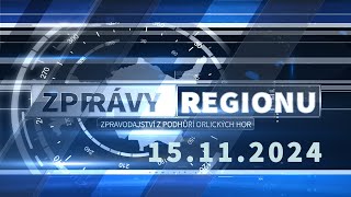 ZPRÁVY REGIONU 15 11 2024 [upl. by Nelli]