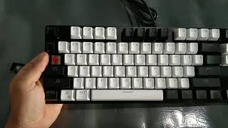 Quality check on the Cheapest mechanical keyboard on shopee the LEAVEN K550 [upl. by Eibor541]