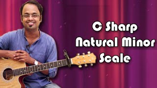 How To Play  C Sharp Natural Minor Scale  Guitar Lesson For Beginners [upl. by Harv]