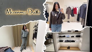 Shopping vlog Massimo Dutti  new collection  style outfits  шопинг и примерка [upl. by Arymahs]