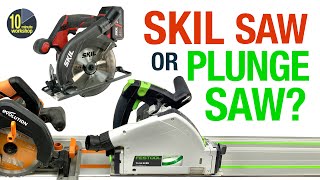 Festool plunge saw Skil cordless saw or trackmounted circular saw video 378 [upl. by Torosian906]