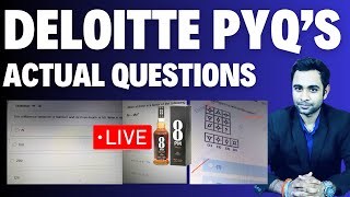 🔴Deloitte Previous Year Actual Questions  Deloitte 2024  Pratik Shrivastava [upl. by Ettenirt]