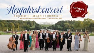 Neujahrskonzert 2024  Präsentiert von der renommierten Schlossphilharmonie Schönbrunn aus Wien [upl. by Aeuhsoj]