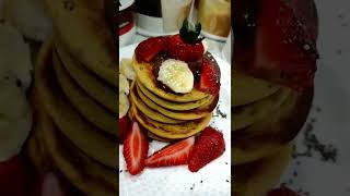 😁Deliciosos pancakes Proteícos 🥞 vidasaludable transformatuvidahys parati nutrition nutrición [upl. by Jolenta278]