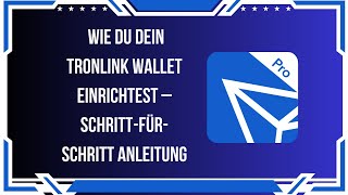 Wie du dein TronLink Wallet einrichtest – SchrittfürSchritt Anleitung [upl. by Elita917]