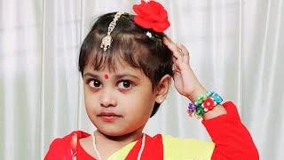 Komola Nitto Kore  Bengali Folk Song Dance Cover by Little Anvi shorts kidsvideo [upl. by Sihtam845]