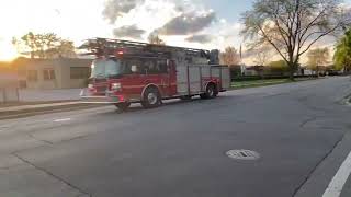 Skokie Morton Grove Fire response summer 2022 [upl. by Ahsinan643]