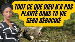 TOUT CE QUE DIEU NA PAS PLANTÉ DANS TA VIE SERA DÉRACINÉ  Marcelle VAGBA [upl. by Louella]