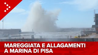 LIVE Alluvione in Toscana in diretta da Marina di Pisa [upl. by Nilauqcaj]