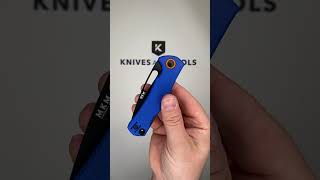 MKM Lov LV PBL Black Drop Point Böhler N690 Blue FRN Backlock pocket knife Jesper Voxnaes [upl. by Gem]