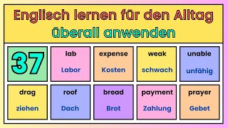 37 Englische Vokabeln leicht gemacht – Perfekt für den Alltag und unterwegs [upl. by Nygem979]