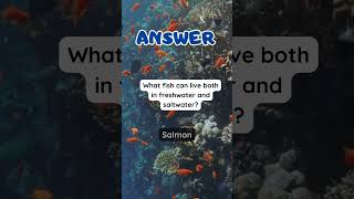 Can You Guess What Fish Can Live in Both Freshwater and Saltwater quiztv trending quiz shorts [upl. by Orravan292]