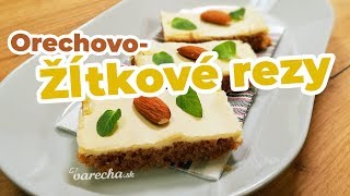 Žltkové rezy  videorecept na obľúbený koláčik [upl. by Anileva]