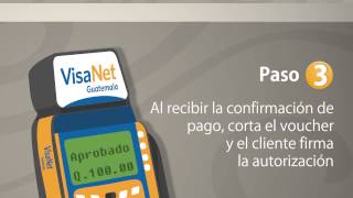 Aceptación de Tarjetas Visa con Tecnología Chip  VisaNet Guatemala [upl. by Ahsasal806]