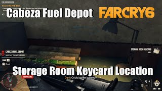 Far Cry 6 Cabeza Fuel Depot FND Cache Storage Room Keycard Location [upl. by Porte]