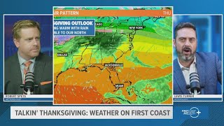 Talkin Thanksgiving Heres what weather will be like on the First Coast and beyond on Turkey Day [upl. by Orfinger737]