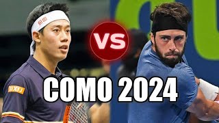 Kei Nishikori 錦織 圭 vs Nikoloz Basilashvili COMO 2024 Highlights [upl. by Wesa]