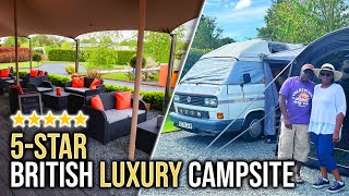 5Star Luxury British Campsite  Concierge Camping Full Tour [upl. by Jessalyn]