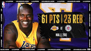 Shaq Scores CareerHigh 61 On His 28th Birthday  NBATogetherLive Classic Game [upl. by Trammel]