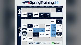 Toronto Blue Jays Spring Training Schedule 2024 HomeAway MLB Games [upl. by Calder]