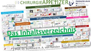 Inhaltsverzeichnis CHIRURGIE APPetizer STAND 18092023 [upl. by Zandra]