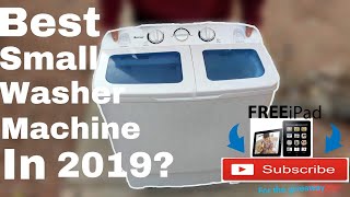 Amazon choice Giantex portable mini tub washing machine 176 pound washer full review 2019 [upl. by Enyr800]