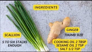 GINGER SCALLION SAUCE  HEALTHY RECIPE FOR WEIGHT LOSS [upl. by Agler]