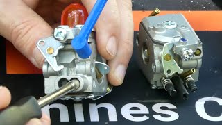 Adjusting a 2 Stroke Small Engine Carburetor with Hipa Carb Adjustment Kit [upl. by Lizette913]