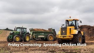 Spreading Chicken Muck Priday Contracting [upl. by Cordy]