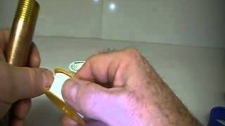 How to apply teflon tape to a pipe thread made easy Plumbing Tips [upl. by Lladnew]