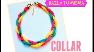 Collar de Moda 2016  Bisutería Paso a Paso [upl. by Ruella383]