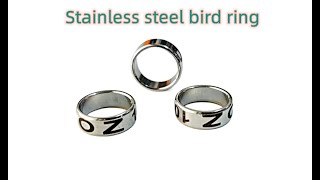 Stainless steel bird rring2024 bird pigeon ring 2024 bird ring [upl. by Handy]