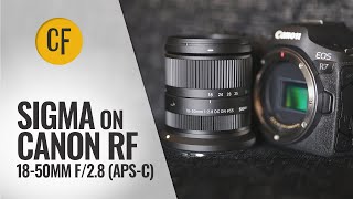 Sigmas first Canon RF lens 1850mm f28 DC DN C [upl. by Halilad]