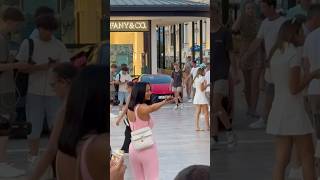 CROWD GOES CRAZY FOR FERRARI QUEEN REKA WITH HER F8 TRIBUTO supercars monaco shorts viral trend [upl. by Gnous]