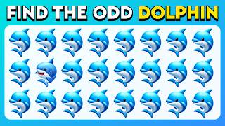 Find the ODD One Out  Sea Edition 🐬🐚🦑 Easy Medium Hard  30 levels [upl. by Cann]