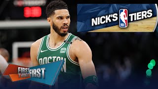 Celtics running it back amp Warriors legend deserves better in Nick’s Tiers  NBA  FIRST THINGS FIRST [upl. by Alekin]