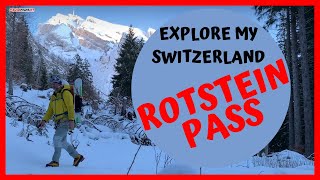 EXPLORE MY SWITZERLAND  ROTSTEINPASS IM WINTER  SNOWBLADE  SWISSPOWERJET [upl. by Lleroj]