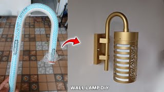 PVC Pipe Craft Ideas How to Make Wall Decoration Lamps [upl. by Ynnub]