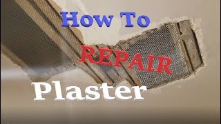 How To Repair Plaster Walls and Ceilings [upl. by Nylaf]