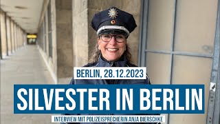 28122023 Silvester in Berlin Bitte greift uns nicht an OTon PolizeiSprecherin Anja Dierschke [upl. by Alpers]