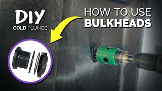 How to Use Bulkhead Fittings and Drill holes in Your DIY Stock Tank Cold Plunge [upl. by Meredi]