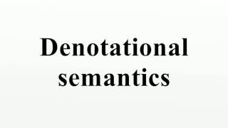 Denotational semantics [upl. by Notxam]