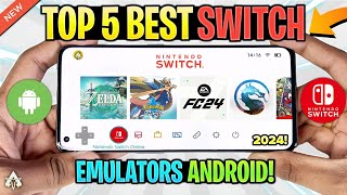 TOP 5 NINTENDO SWITCH EMULATORS FOR ANDROID IN 2024 BEST [upl. by Annaeg]