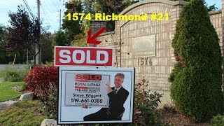 SOLD  London Ontario Real Estate 1574 Richmond Street 21 [upl. by Reisfield]