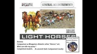 Wargames Atlantic light horses box 28mm miniatures Review and completed models [upl. by Chester599]