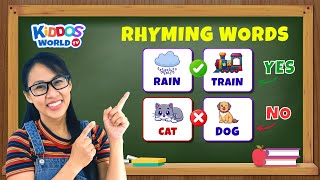 Does it Rhyme Learn Rhyming Words for Kindergarten  Teaching the Rhyming Words [upl. by Aynosal857]