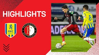 Highlights  RKC Waalwijk  Feyenoord  Eredivisie 20202021 [upl. by Ahsenik]